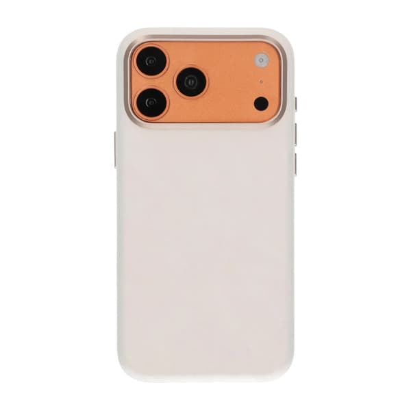 Mobilskal med plumartad textur för iPhone 17 Pro Max och iPhone 18 Pro Max - Vit