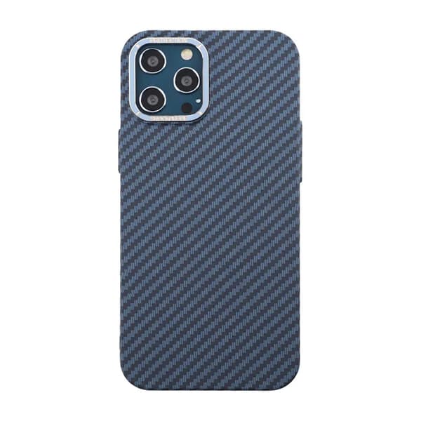Carbon Fiber Case iPhone 12 Pro Max - Blue