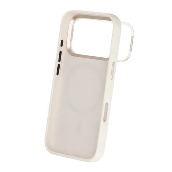 Mobilskal Silikon Magsafe och Statv iPhone 17 Pro - Vit