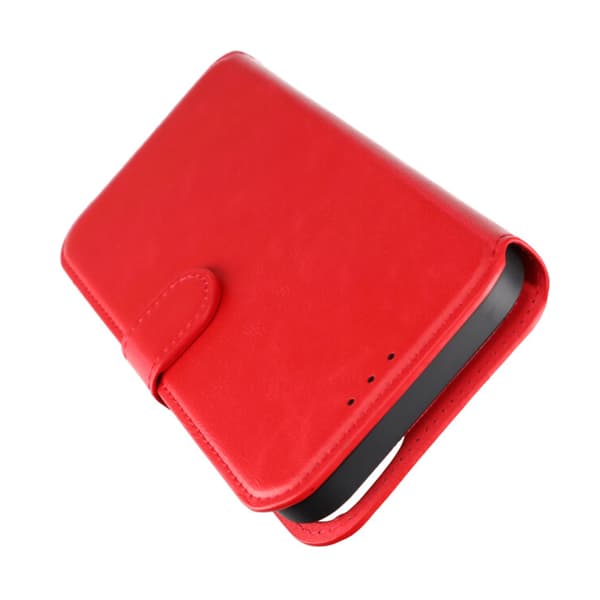 iPhone 15 Plus Plånboksfodral Magnet Rvelon - Röd