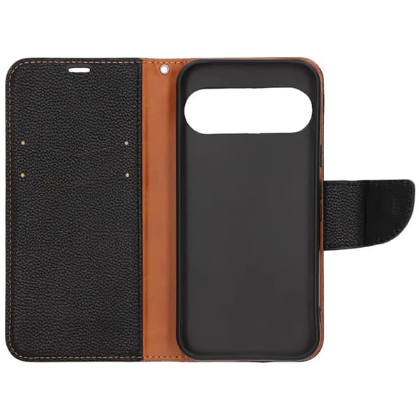 Plånboksfodral med Stativ för Google Pixel 10 Pro - Svart/Brun