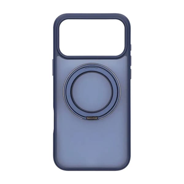 Mobilskal Roterande Magnet Stativ för iPhone 17 Pro Max - Blå