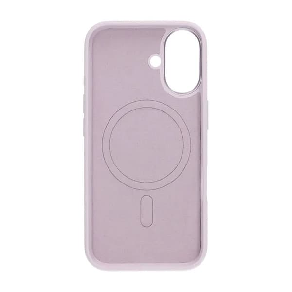 Cream wave liquid silicone Case For iPhone 16 purple