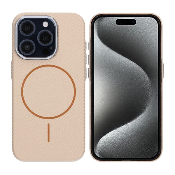 iPhone 15 Pro Max Carbon Case - Gold
