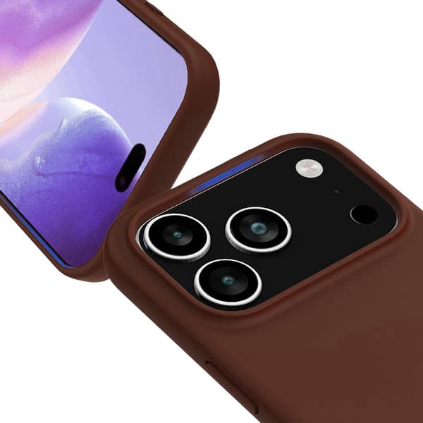 iPhone 17 Pro Case - Silicone With Magsafe Rvelon Earthy Brown