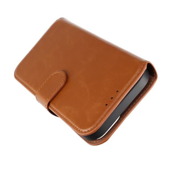 RV Magnetic Wallet Case iPhone 15 Brown