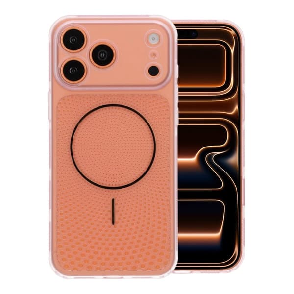 Magnetic Mesh Cooling Phone Case For iPhone 17 Pro Max/18 Pro Max Pink