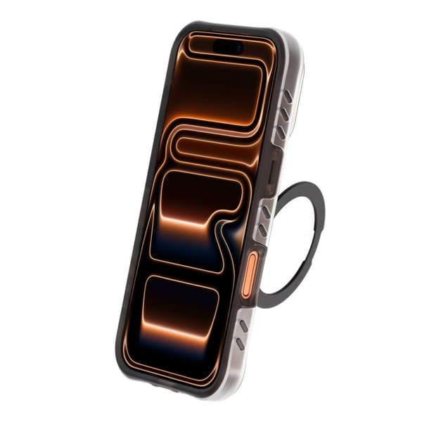 Armor Matte Frosted Magnetic Case with 360° Rotatable Kickstand - iPhone 17 Pro Max/18 Pro Max Black