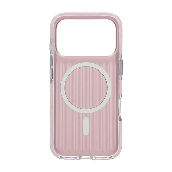 Corrugated Magsafe Mobile Case for iPhone 17 Pro - Pink