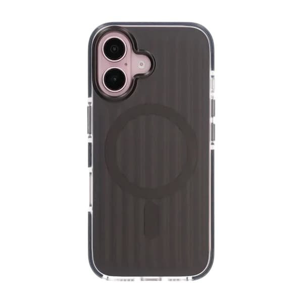 Patterned TPU Case for iPhone 16 with MagSafe - Black