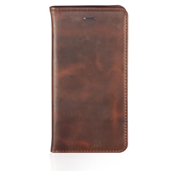 Folio Leather Case For iPhone 6 Plus/6S Plus Brown