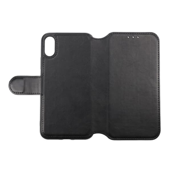 iPhone X/XS Plånboksfodral Extra Kortfack Rvelon - Svart