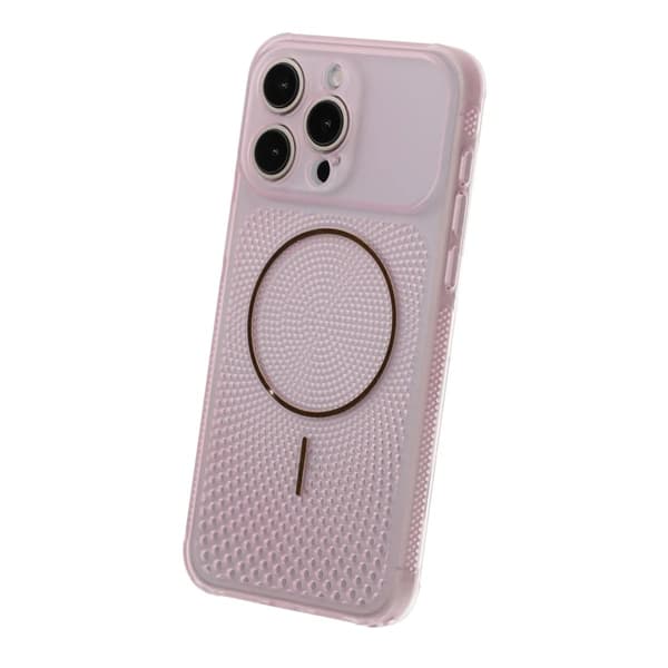 Ventilerat Mobilskal med Magsafe till iPhone 15 Pro Max - Rosa