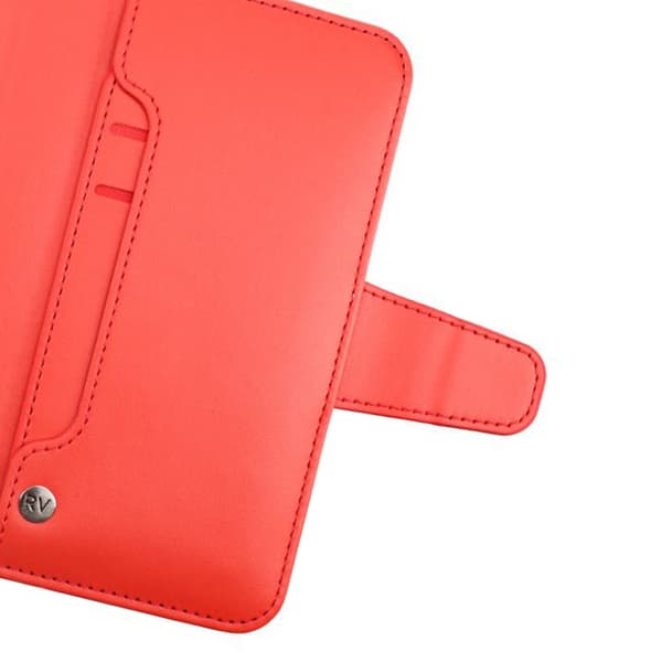 iPhone 13 Pro Plånboksfodral Extra Kortfack Rvelon - Röd