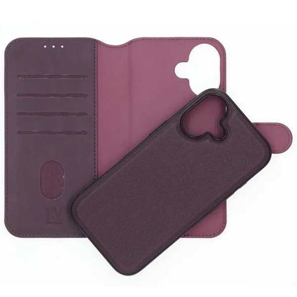 RV Magnetic Wallet Case iPhone 17 Dark Cherry