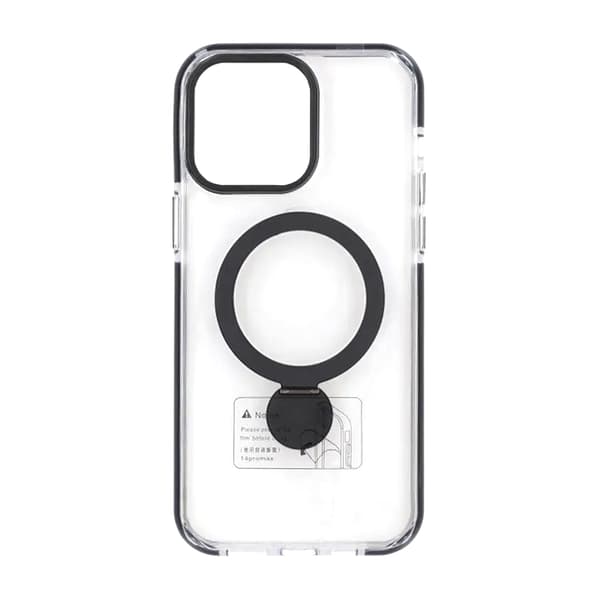 Pindun 360°Rotating Stand Magnetic Case For iPhone 14 Pro Black
