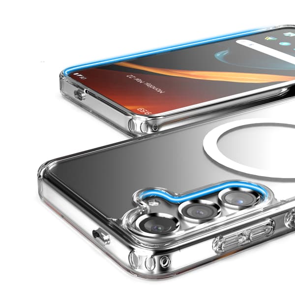 Samsung Galaxy S24 Plus Hybrid Case with Magnet - Transparent