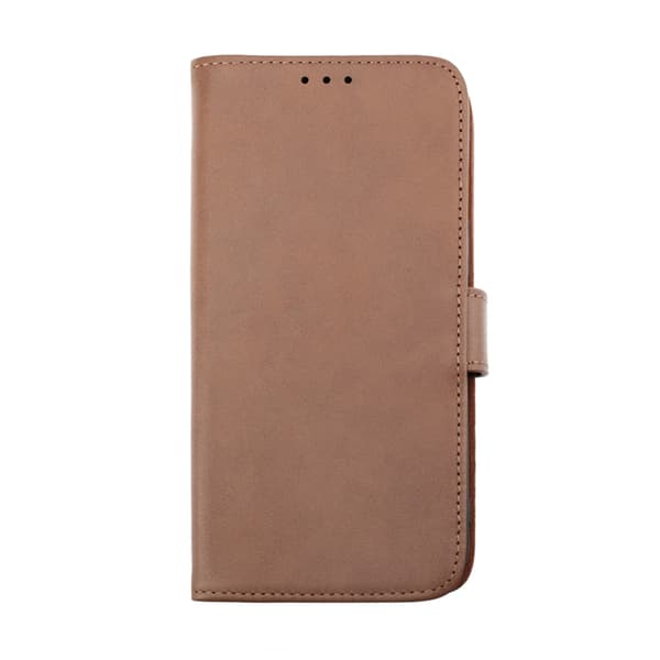 iPhone 14 Pro Max Plånboksfodral Läder Rvelon - Brun