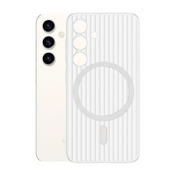 Samsung Galaxy S24 Mobile Case Corrugated - Transparent
