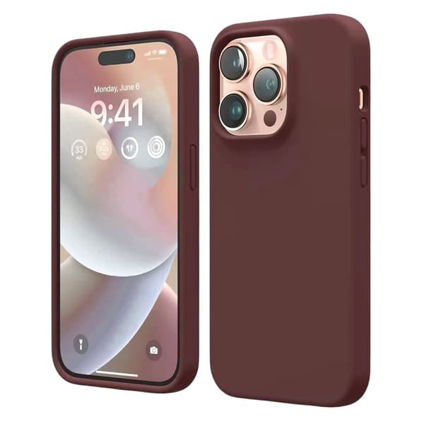 iPhone 14 Pro Case - Silicone With Magsafe Rvelon Earthy Brown