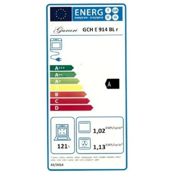 Gaskök - GURARI - GCH E 914 BL - 90 cm - 121L - 90 cm köksfläkt