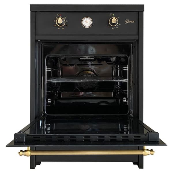 Induktionsspis - GURARI - GCH E 612 BL - 60 cm - Retro - Svart