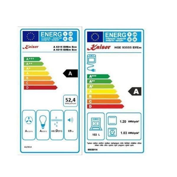 KAISER HGE 93555 ElfEm Gasspis 90 cm Elugn 8 program Hotta 90 cm
