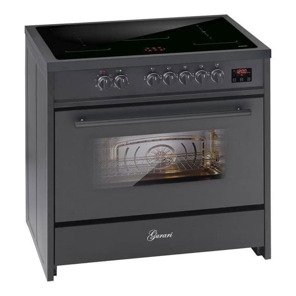 Induktionsspis - GURARI - E 913 BL - 90 cm - 121L - 5 Flex-zoner
