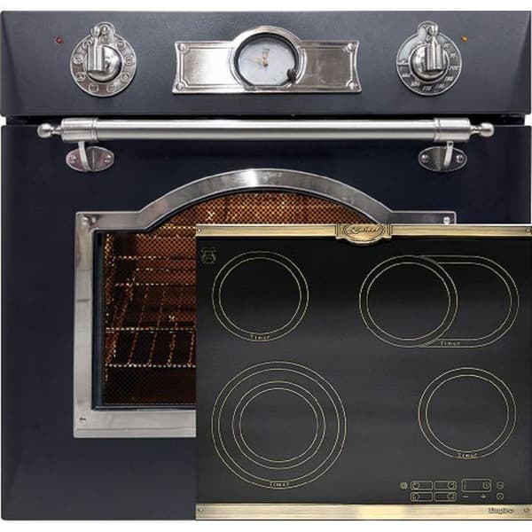 Ensemble four électrique - KAISER - EH 6355 Em Sil - 8 funktioner - Glaskeramisk platta 60 cm - A