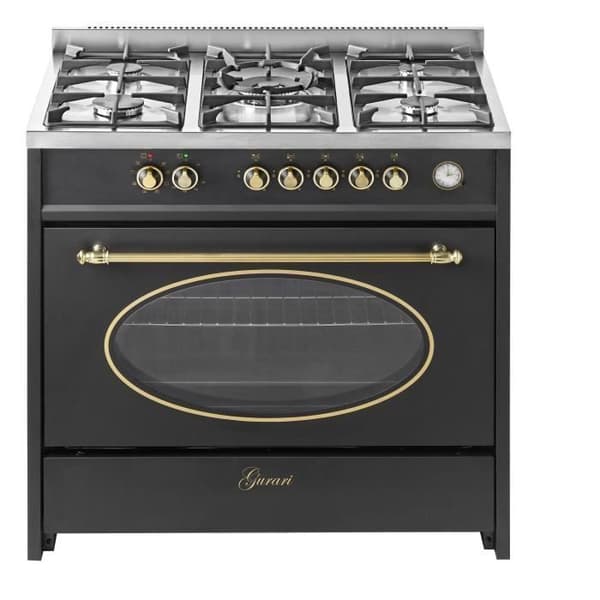 Gaskök - GURARI - GCH E 914 BL - 5 brännare - Elektrisk ugn - 90 cm