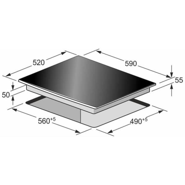 Induktionshäll - Kaiser - KCT 6745 FI ElfAD - 60 cm - 2 FLEX zoner - Power Boost