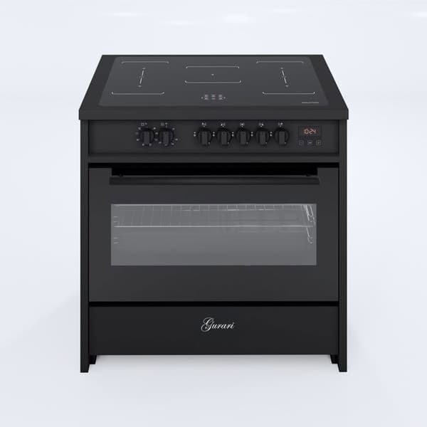 Induktionshäll - GURARI - E 913 BL - 90 cm - 121L - 5 induktionszoner med booster