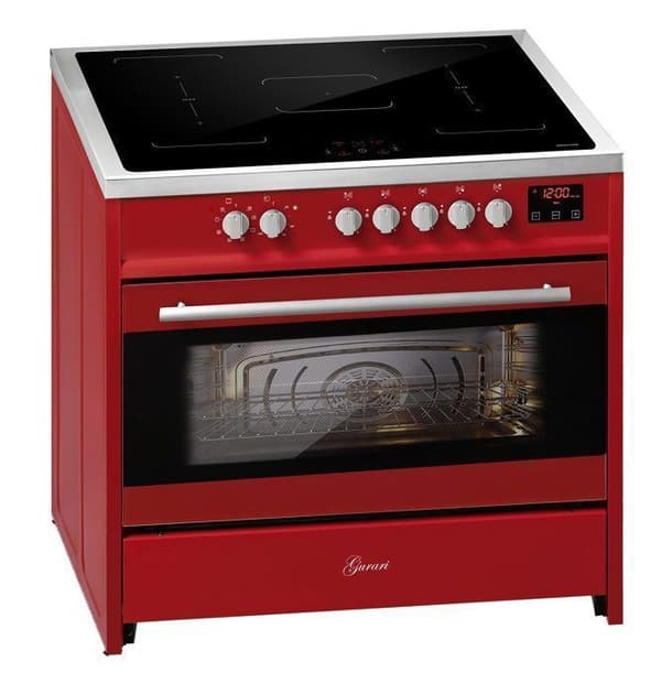 Induktionshäll - GURARI - E 913 R - 90 cm - Röd - Induktionsspis