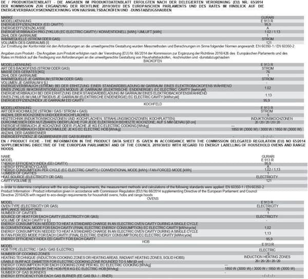 Induktionshäll - GURARI - E 913 R - 90 cm - Röd - Induktionsspis