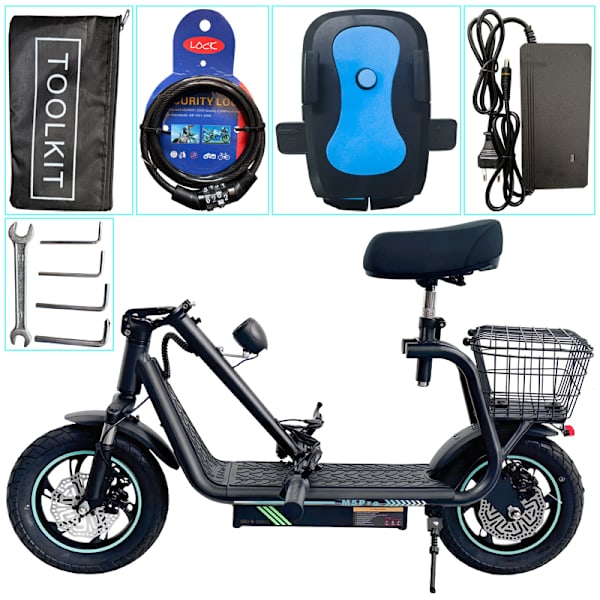 Hopfällbar elektrisk skoter BOGIST M5 PRO+, 885W Motor, 48V15AH Batteri ...