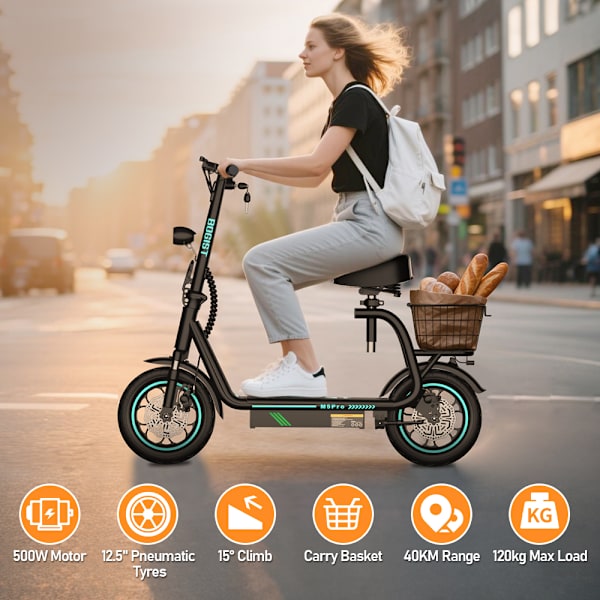 BOGIST M5 PRO hopfällbar elektrisk skoter, 885W motor, 48V 15AH batteri ...