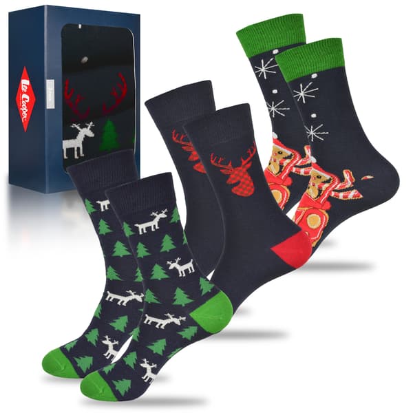 Lee Cooper Julesokker til Mænd, 3pak 43/46