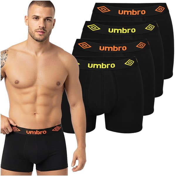 UMBRO underkläder herr 4 pack bomull stretch färgmix M