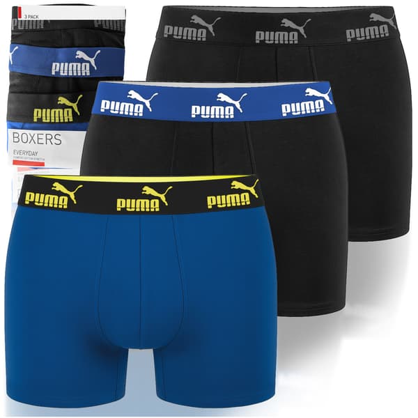 Puma herrboxershorts svart bomull 3-pack