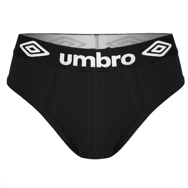 UMBRO undertøj briefs til mænd, 4 pak bomuld sorte L