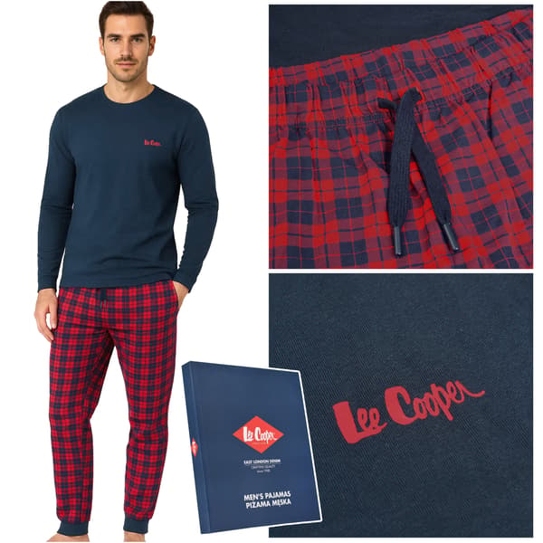Lee Cooper pyjamas til mænd bomuld XXL