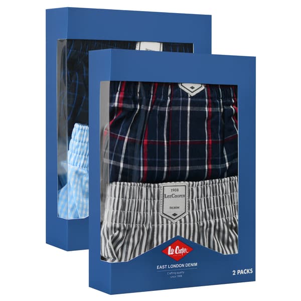 Lee Cooper herrboxershorts i löst snitt bomull, 4pack M