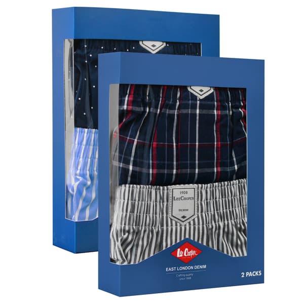 Lee Cooper herrboxershorts i löst snitt bomull 4pack M