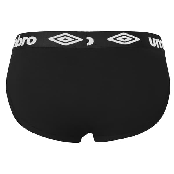 UMBRO undertøj briefs til mænd, 4 pak bomuld sorte M