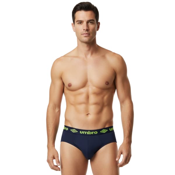 UMBRO underkläder briefs herr, 4 pack bomull fargmix M