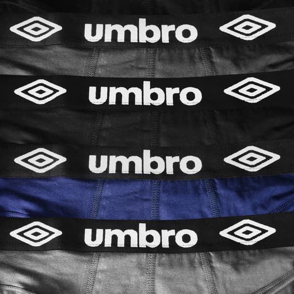 UMBRO underkläder briefs herr, 4 pack bomull fargmix M