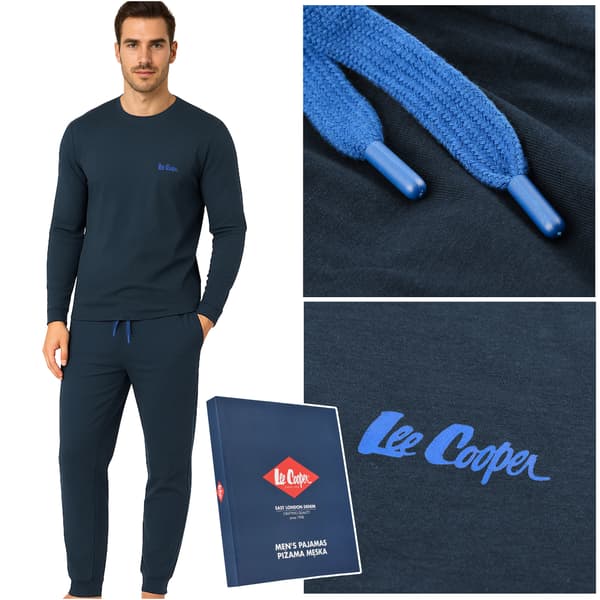 Lee Cooper pyjamas til mænd bomuld XXL