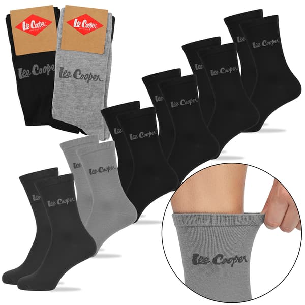 LEE COOPER herr strumpor 6 pack bomull färgmix 39/42
