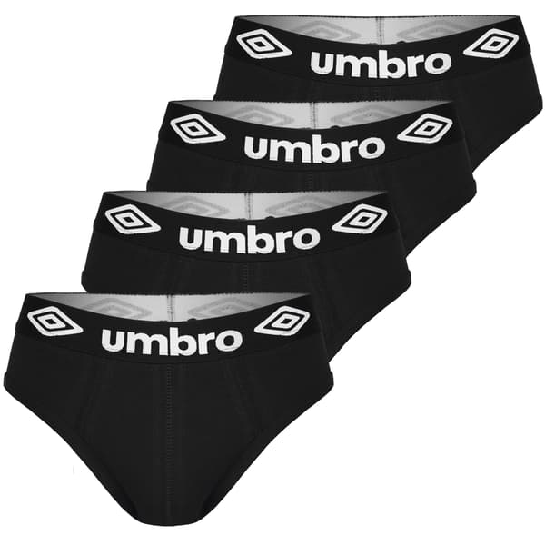 UMBRO underkläder briefs herr, 4 pack bomull svart L
