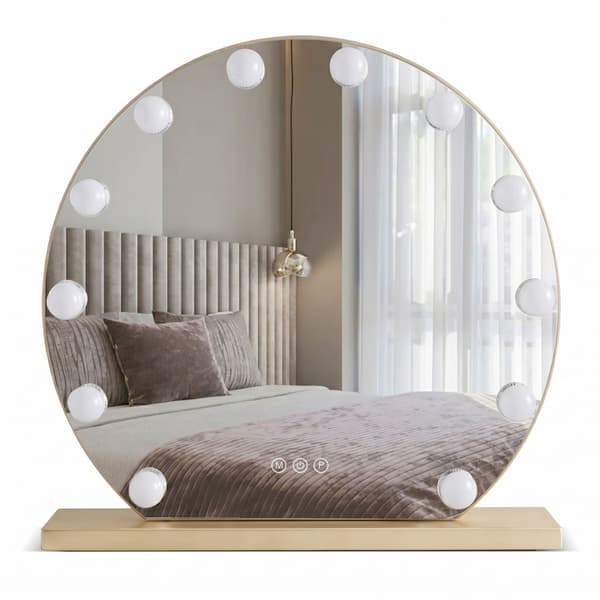LUSTRO ŚCIENNE LED HOLLYWOOD L. Gold 50 cm